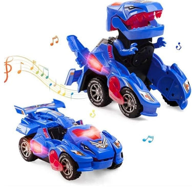 Coche Juguete Dinosaurio Transformable | Mejor Coche Juguete Transformador Automático - Estimula el Juego Creativo